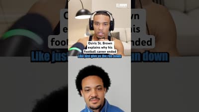 The reason why Osiris St. Browns football career ended ✍️