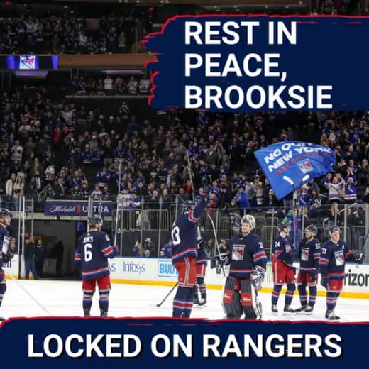 Rest in Peace, Larry Brooks. Paying respect to a New York Rangers legend.