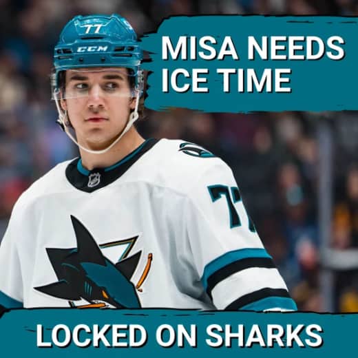Michael Misa DESERVES More ICE TIME After Sharks COLLAPSE Against Calgary Flames