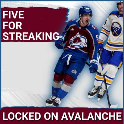 Avalanche Pull Away Late, Extend Win Streak to Five With Victory Over Sabres.
