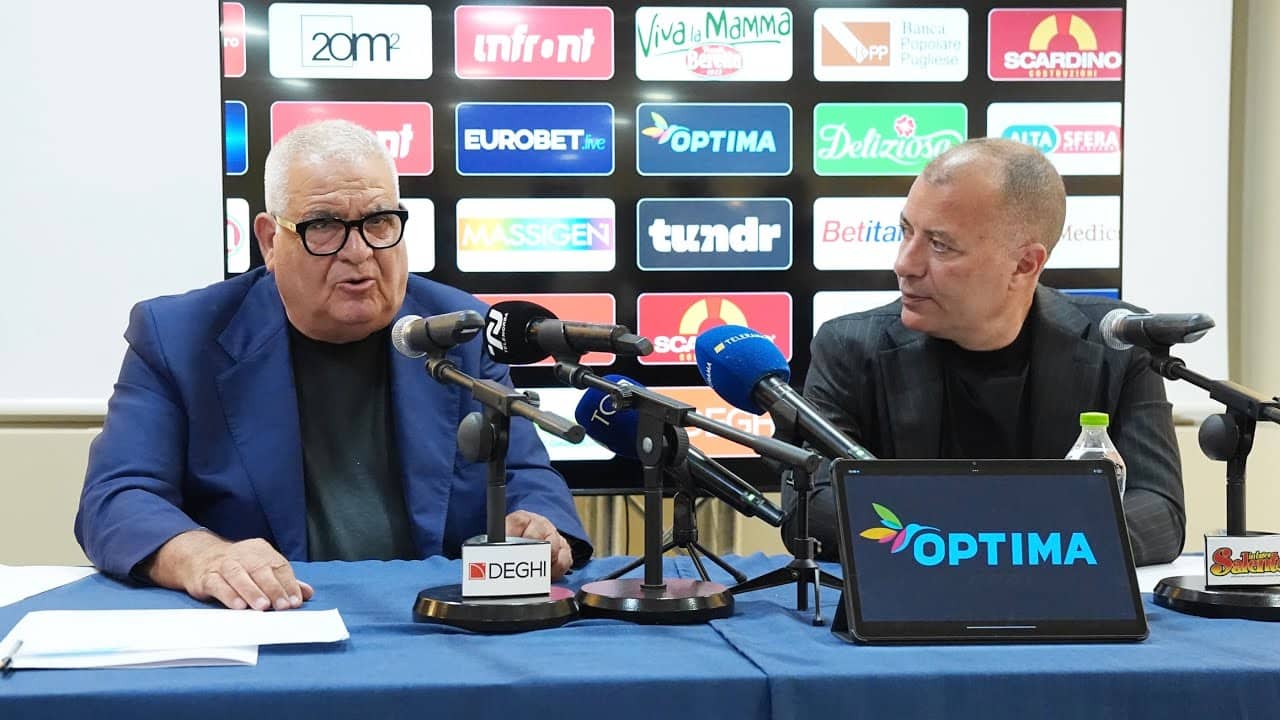 La conferenza stampa del Presidente Sticchi Damiani e del Responsabile Area Tecnica Corvino