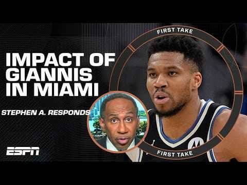 Stephen A. says Giannis makes the Miami Heat ‘RELEVANT’ 🤔 But... | First Take