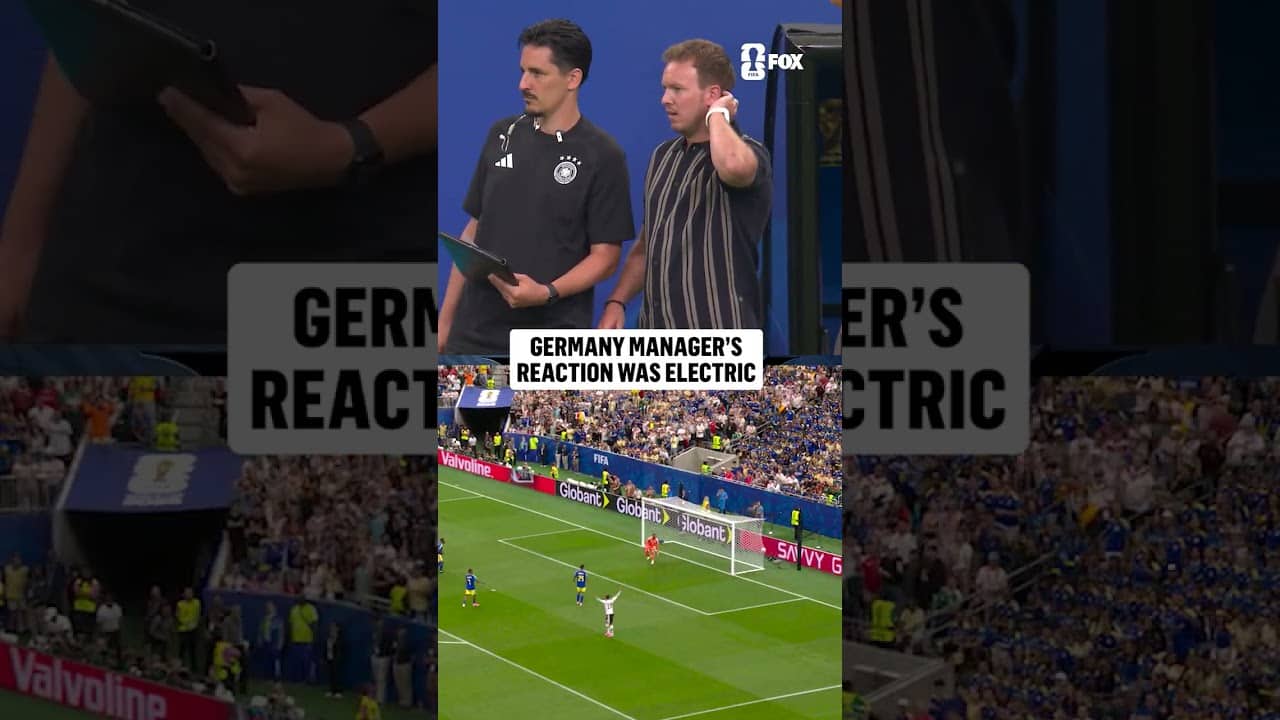 This Julian Nagelsmann reaction after Germany's opening goal 🔥