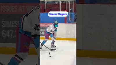 If soccer players played hockey… #hockey #pavelbarber #fifaworldcup