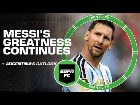 ESPN FC love THIS while watching Lionel Messi playing for Argentina