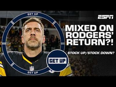 STOCK UP or STOCK DOWN on Aaron Rodgers & the Pittsburgh Steelers? 📈📉 | Get Up