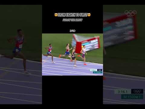 Cole Hocker stormed from behind to win gold in the menโs 1500m at #Paris2024. ๐ฅ #Olympics #Athletics