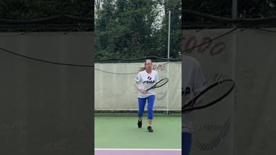 Keep ball between hip and shoulder #tennis
