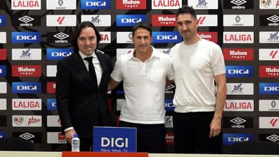 Presentación de Beñat San José como entrenador del Rayo Vallecano