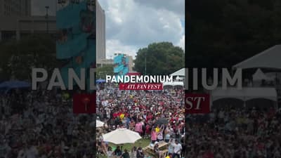 The moment Argentina scored the third goal at Atlanta Fan Fest 🤯