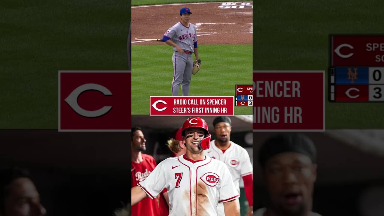 Reds Radio Call on Spencer Steer’s Home Run in Win Over Mets