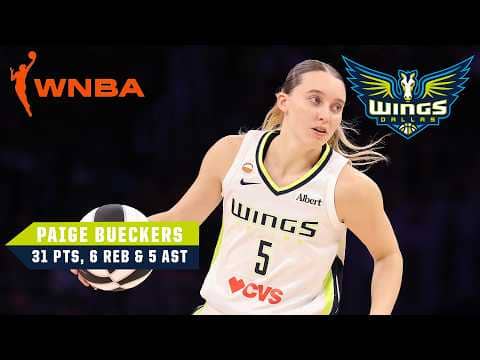 Paige Bueckers drops 31 PTS in the Wings' win over the Mercury π₯| WNBA on ESPN