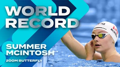 Summer McIntosh with an amazing World Record | Canadian Swimming Trials | Women's 200m Butterfly