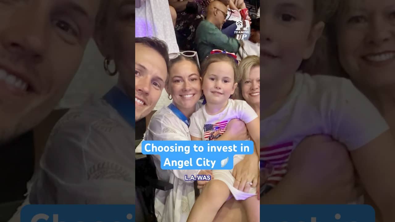 Shawn Johnson East talks about her decision to join the Angel City FC investment group in 2022