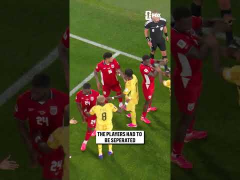 Tempers flared at the end of the match