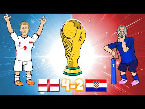 4-2! England vs Croatia - the REAL highlights😂 World Cup 2026