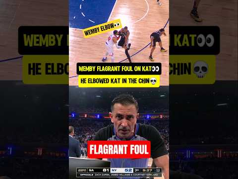 Wemby FLAGRANT almost KO'd KAT😮