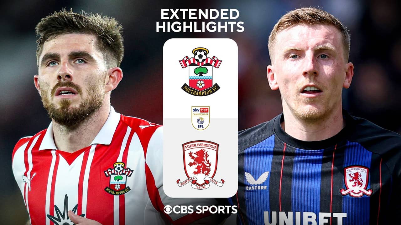 Southampton vs. Middlesbrough: Extended Highlights | EFL Championship | CBS Sports Golazo