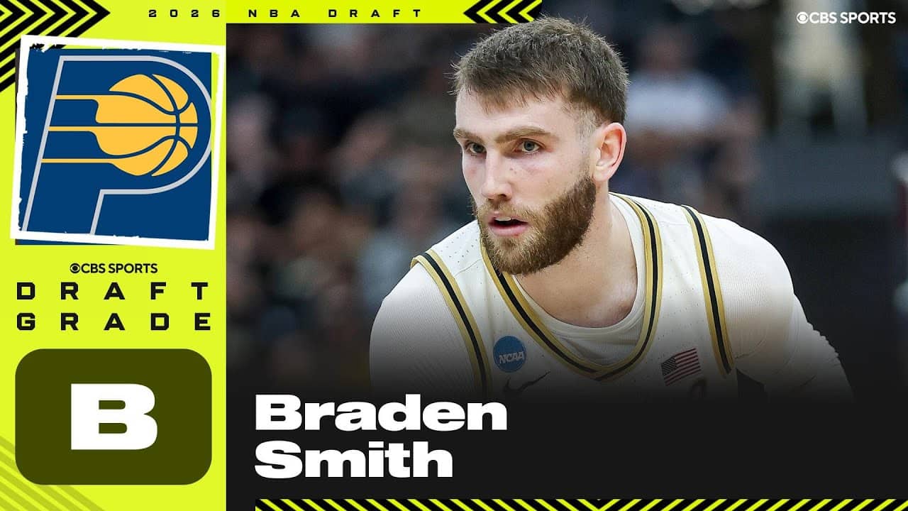 Braden Smith selected No. 38 overall by Pacers | 2026 NBA Draft Grades & Instant Reaction