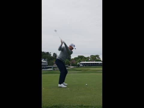 Down the stretch with Justin Thomas at Aronimink.