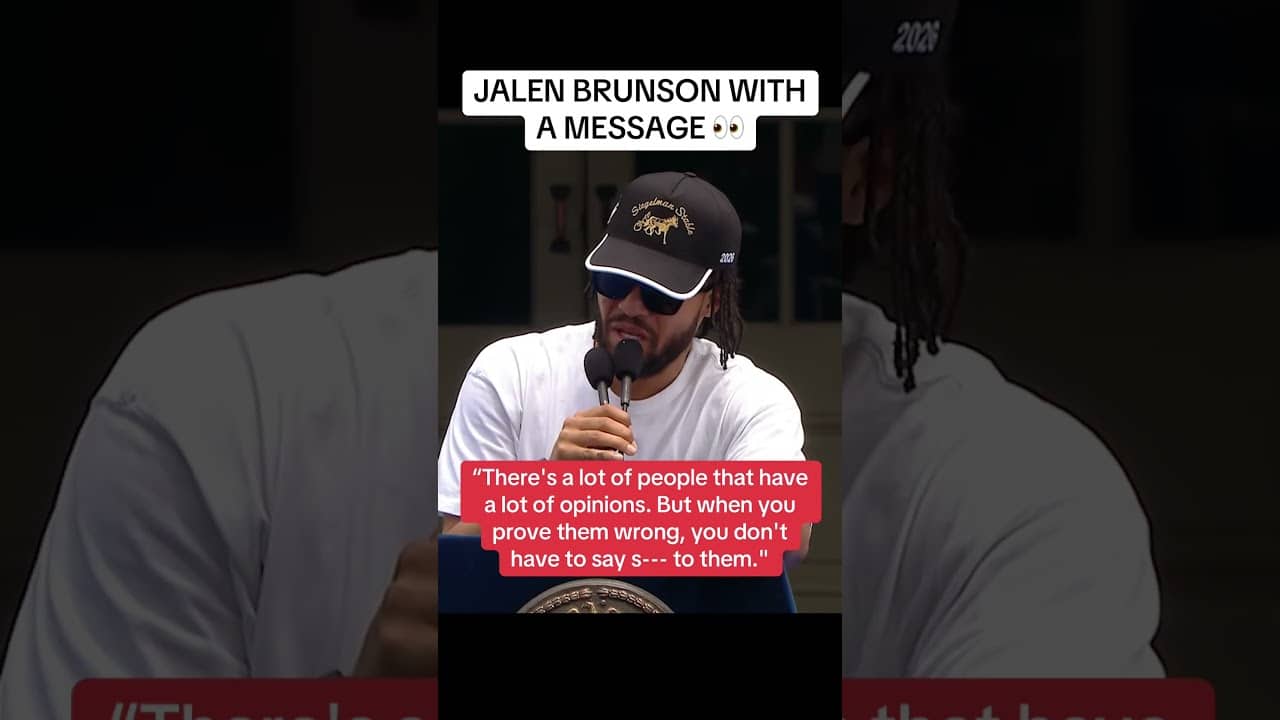 Jalen Brunson talking that talk š„