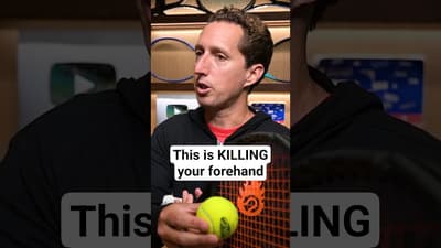 Your arm is KILLING your forehand