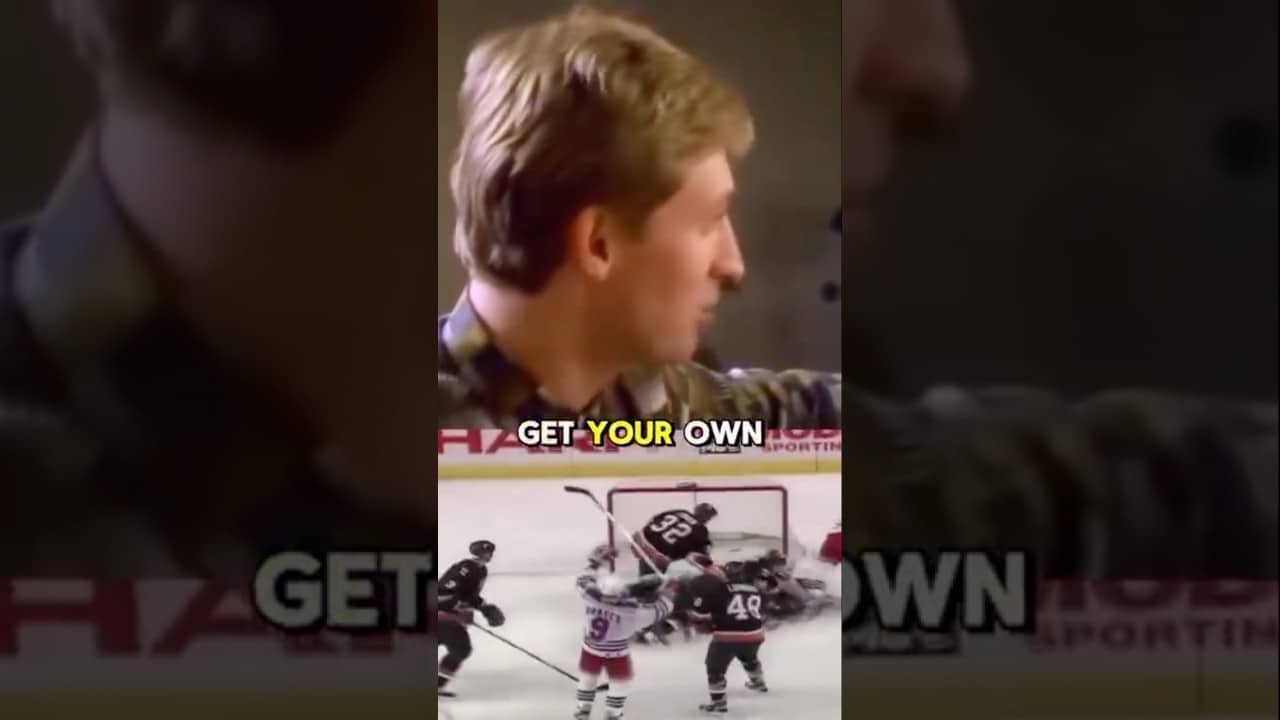 Wayne Gretzky was truly one of a kind 😂 #NYR #nyrangers #newyorkrangers #shorts