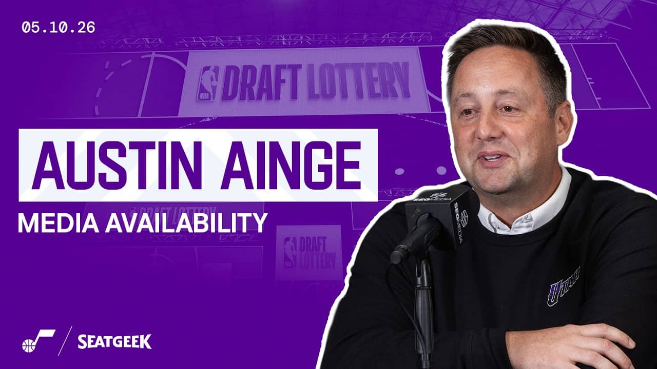 ๐ฃ๏ธ "We're glad for Jazz Nation that we got it" | Austin Ainge at the NBA Draft Lottery