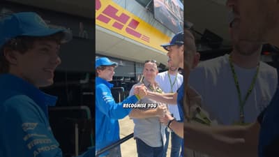 They meet once again! π€π€ #F1 #MaxVerstappen #KimiAntonelli