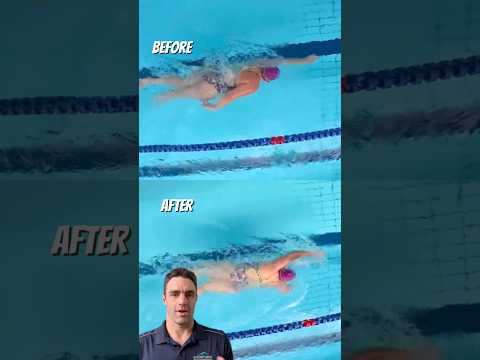 ✅Swimming on "tracks" in line with the shoulders = clean, powerful catch.