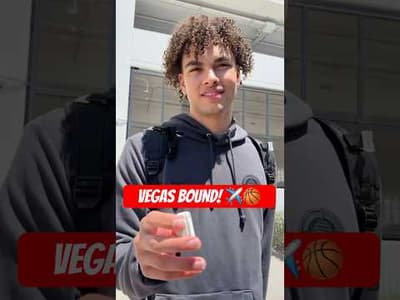 Off to Vegas! ✈️🏀 #shorts