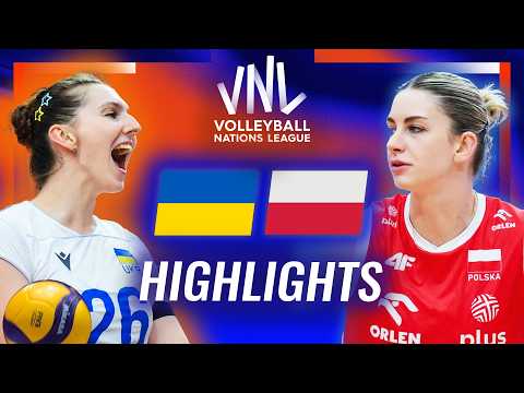 Ukraine 🇺🇦 vs. Poland 🇵🇱 - Highlights | Week 2 | Women's VNL 2026