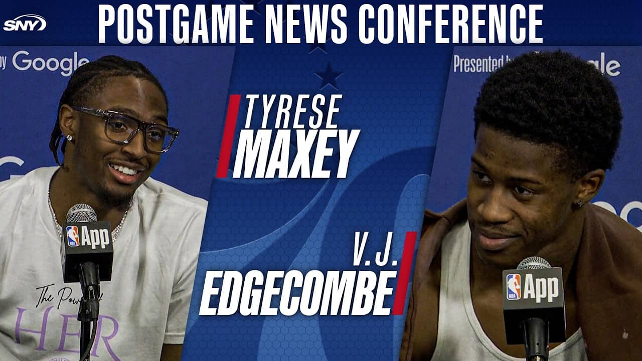 Tyrese Maxey, V.J. Edgecombe on what went wrong for 76ers as they are swept by Knicks