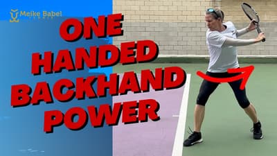 3 Tips for More POWER on your One-Handed Tennis Backhand!