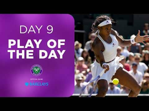 The most RIDICULOUS drop-shot 🤯 | Barclays Play of the Day | Day Nine | Wimbledon 2026