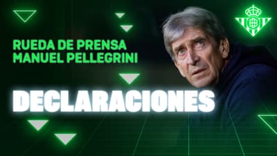 Rueda de prensa de Manuel Pellegrini tras el #BarçaRealBetis 🗣🎙 | Real BETIS Balompié