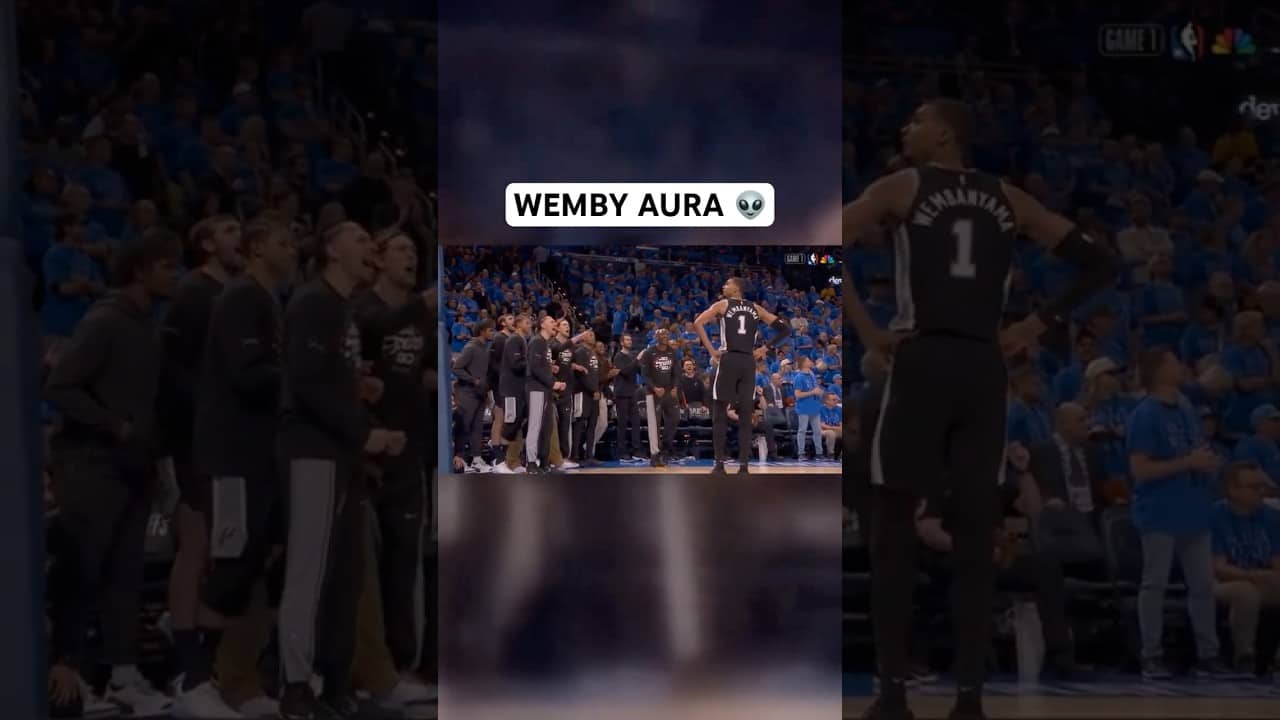 Victory Wembanyama is the youngest player in NBA history with 40+ PT 20+ REB playoff game 👏