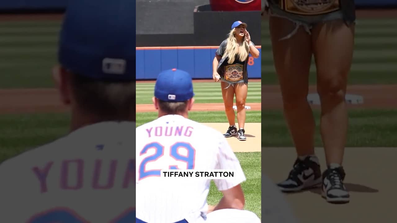 The best WWE Superstar first pitches at MLB games π #wwe #baseball #mlb