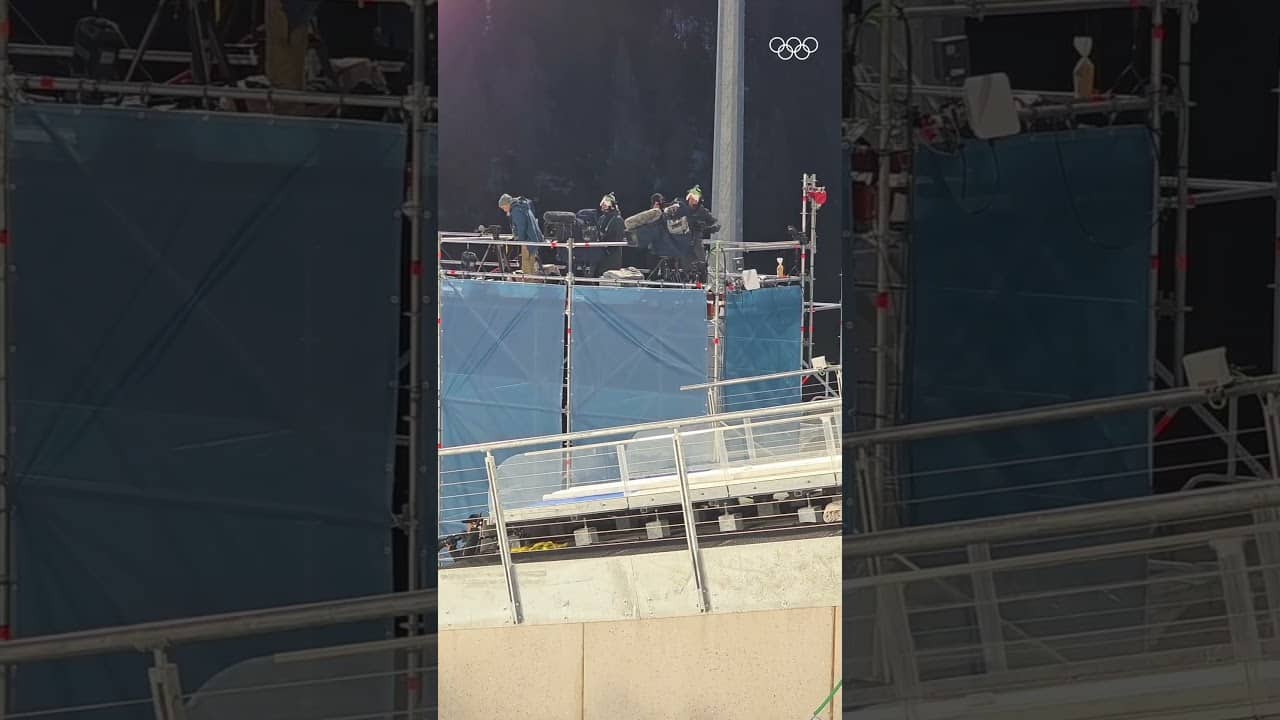 Fast and Furious Focused! ⚡️🎥 #Olympics #WinterOlympics #SkiJumping