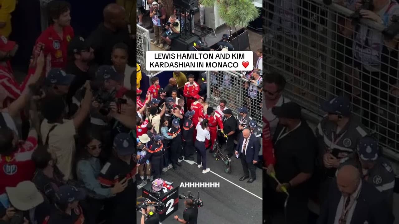Lewis Hamilton and Kim Kardashian in Monaco 🥰 (via @bxllajames/TT)
