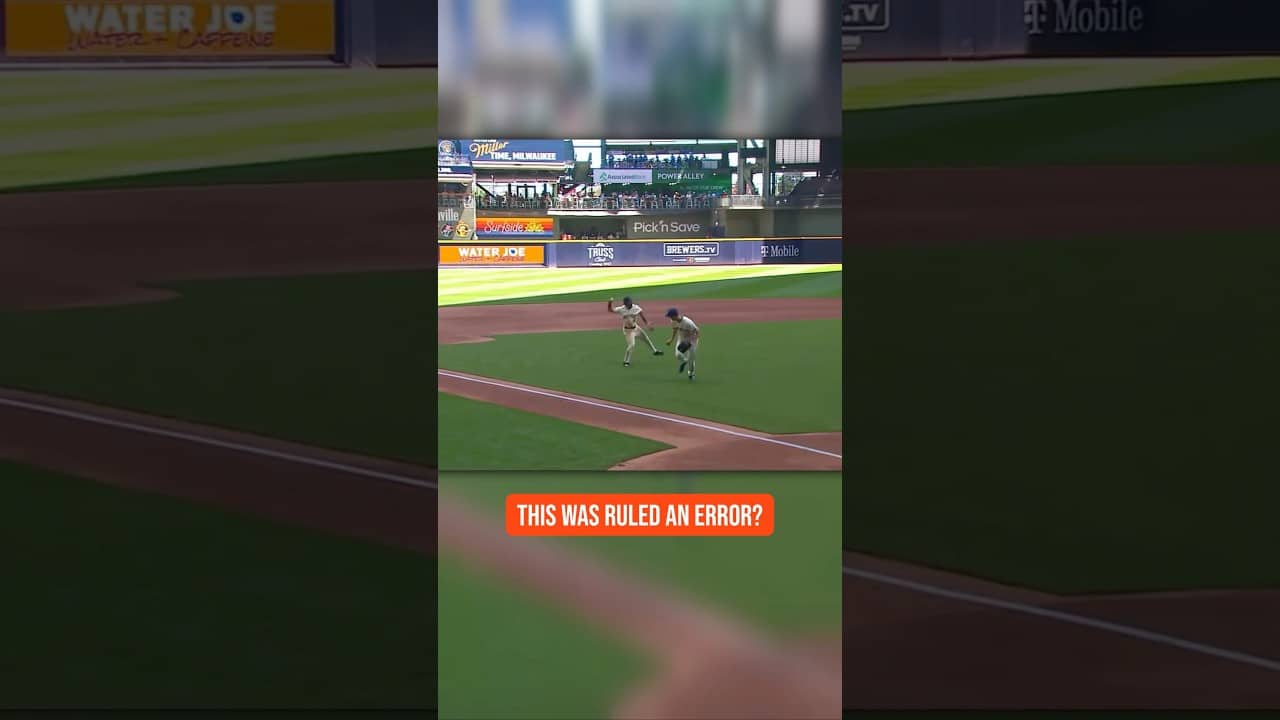 This Play Was Ruled Am ERROR? #Reds #Brewers