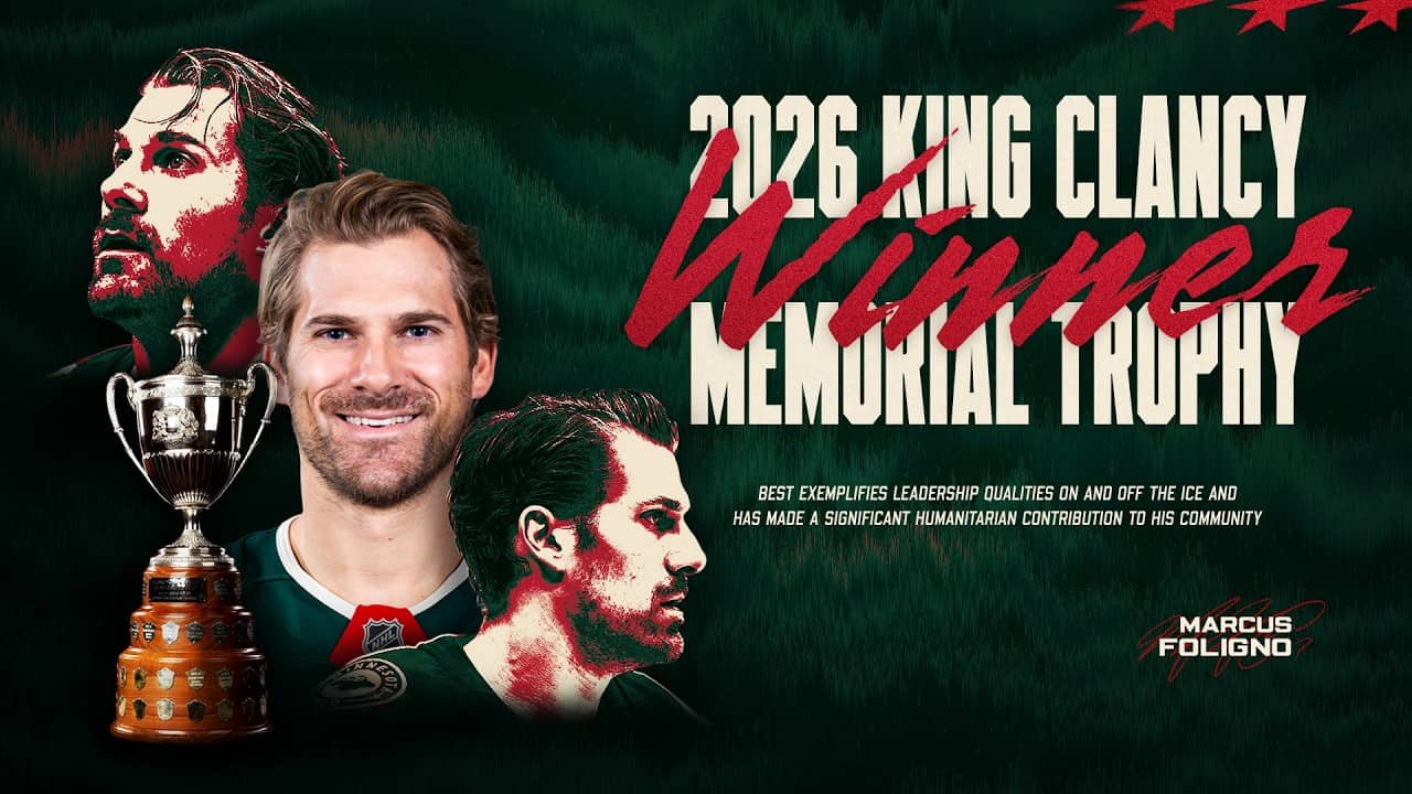 Marcus Foligno wins the 2026 King Clancy Memorial Trophy