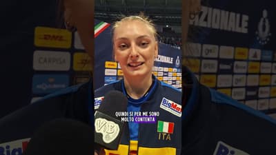 🎙️Linda Manfredini dopo l'MVP all' esordio in nazionale maggiore