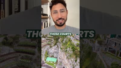 Off the beaten path tennis courts = W