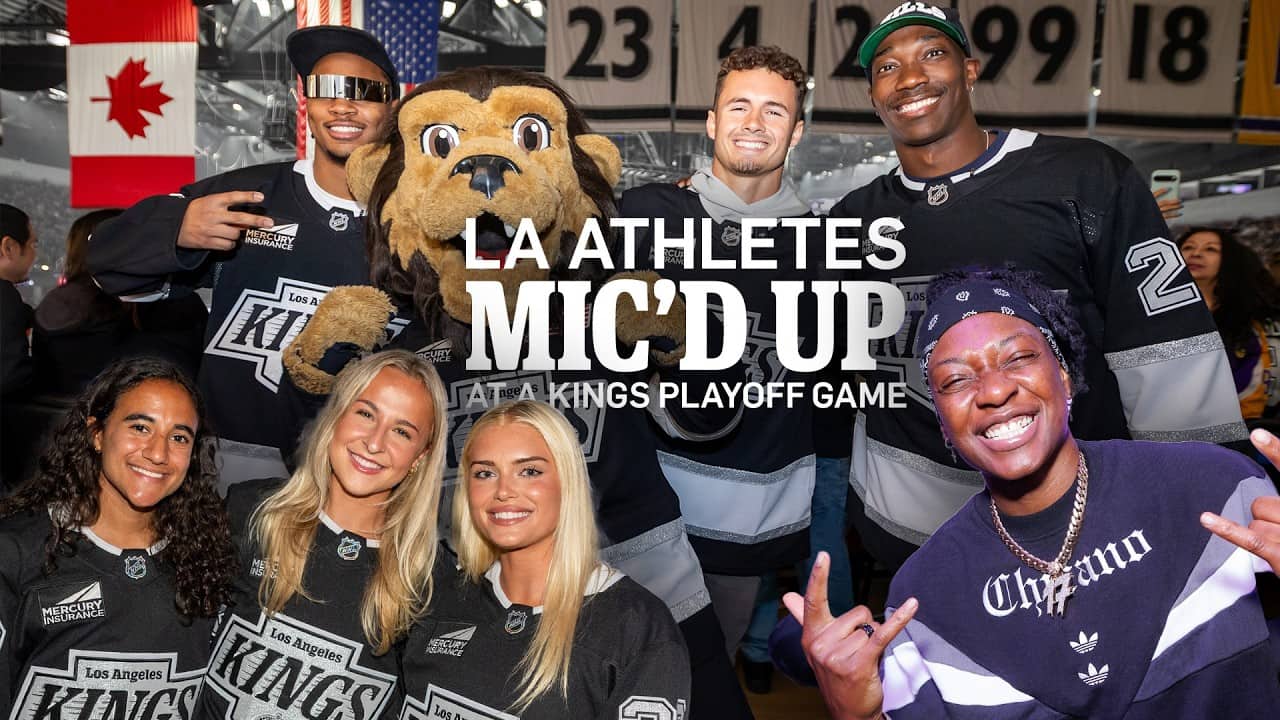 LA Athletes MIC'D UP at the LA Kings Playoff Games!