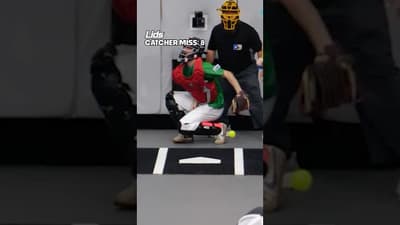 Catcher having a tough time