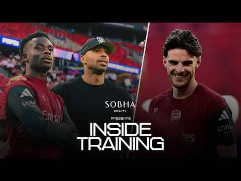 ARSENAL STARS GET READY FOR CHAMPIONS LEAGUE FINAL 💪 l Prepping for PSG l INSIDE TRAINING