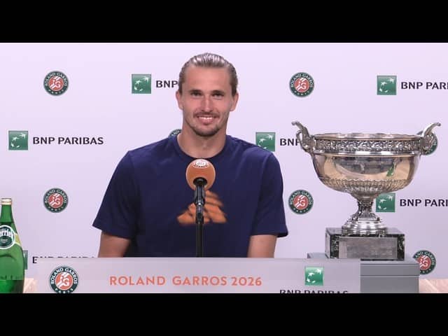 Roland-Garros 2026 - Alexander Zverev sein erster Grand Slam: „Ich bin schon ein bisschen betrunken"