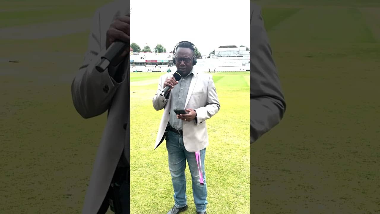 Singing Bring him home at the end of the cricket test match between Zimbabwe and England 24/06/2025