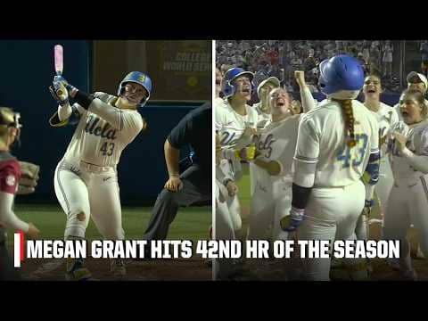 RECORD EXTENDED š„ Megan Grant CRUSHES her 42ND HOME RUN of the season | ESPN College Softball